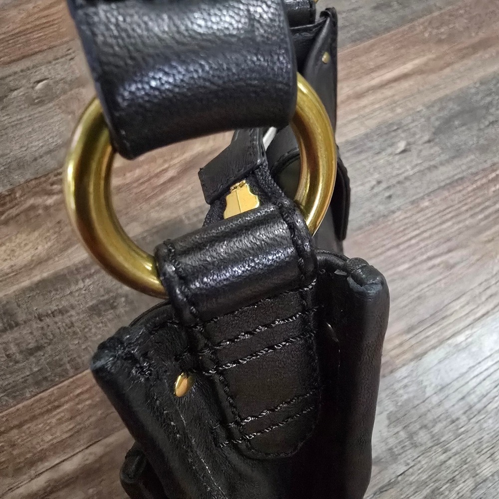 Frye Mini Crossbody Purse Black Madison North South Mini Leather Bag - Picture 12 of 16